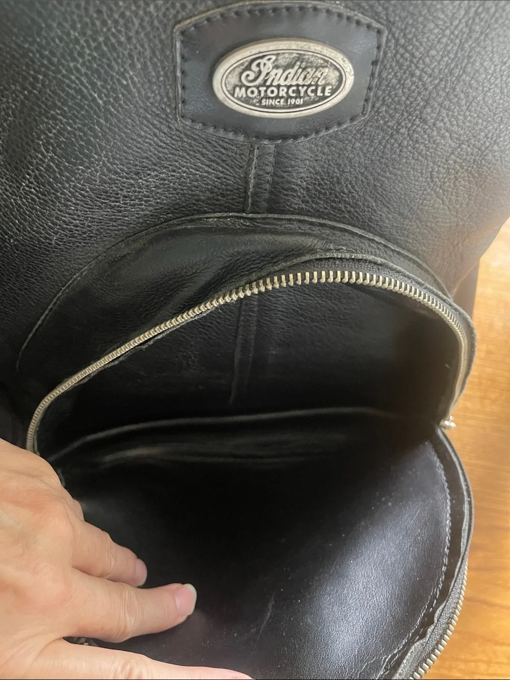 Indian Motorcycle Leather backpack